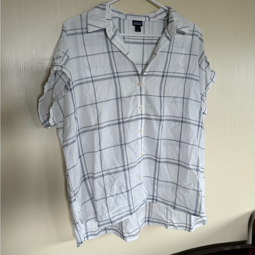 Patagonia Women's Lightweight A/C Short
Sleeve Shirt; Windowpane Wte; Medium